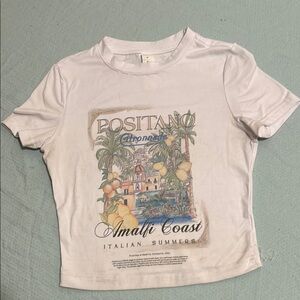 Missguided White Graphic Tee